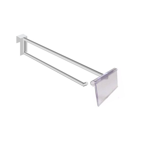 Gancho Duplo, reforçado para Gôndola 8mm