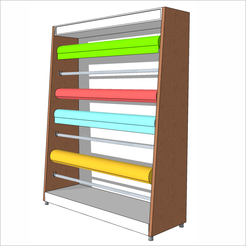 Expositor Para TNT ou Plastico, MDF, Alto, 01 Face