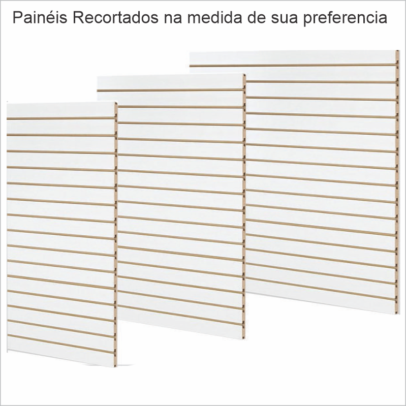 Painel Canaletado Recortado – Branco
