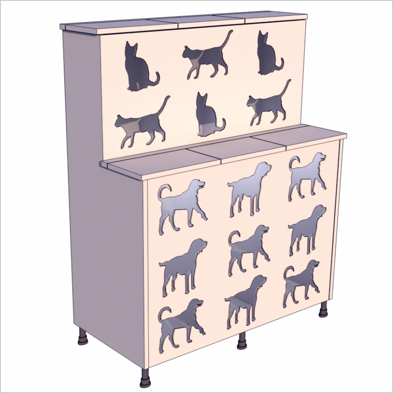 Dispenser Ração – Pet – Alto