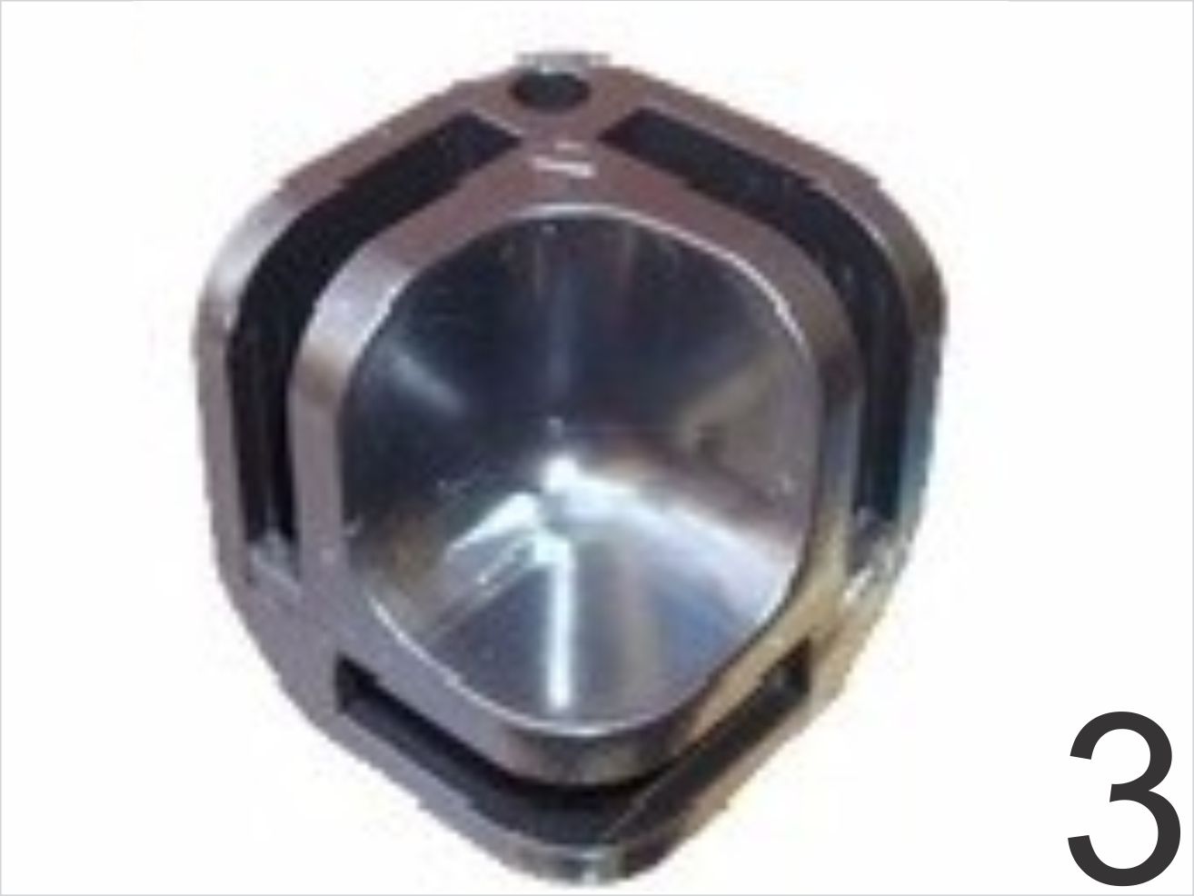 Conectivo Canto Fundo Nº 03, para modulados de Vidro ou Tela