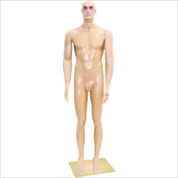 Manequim PVC, Maculino Branco, Pose Reto, com base