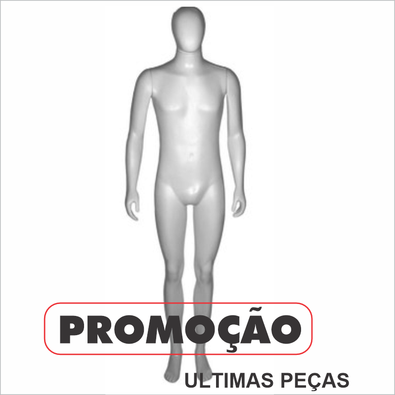 Manequim Juvenil Teen, Masculino Pvc 15 anos Branco