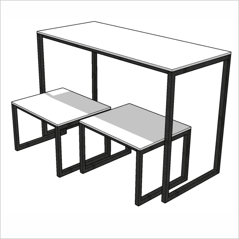 Podium Central, Ofertas. Metalon e Mdf, Tipo Escada 03 peças