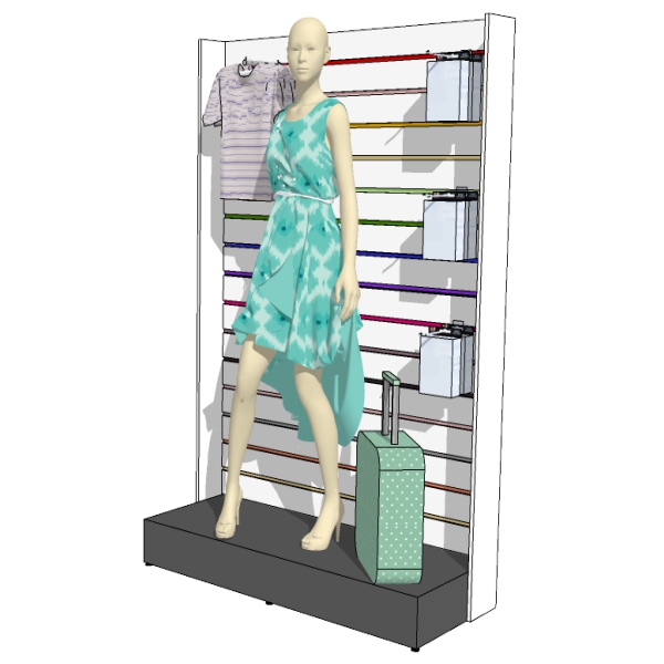 PODIUM ALTO PARA VITRINE 01 FACE