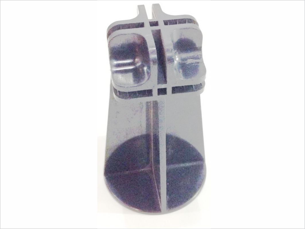 Conectivo Pé Central Duplo Fundo Nº P7, para modulados de Vidro ou Tela