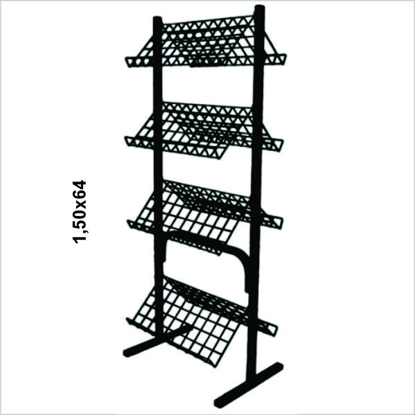 Sapateira Aramada dupla face alta, 150x63cm