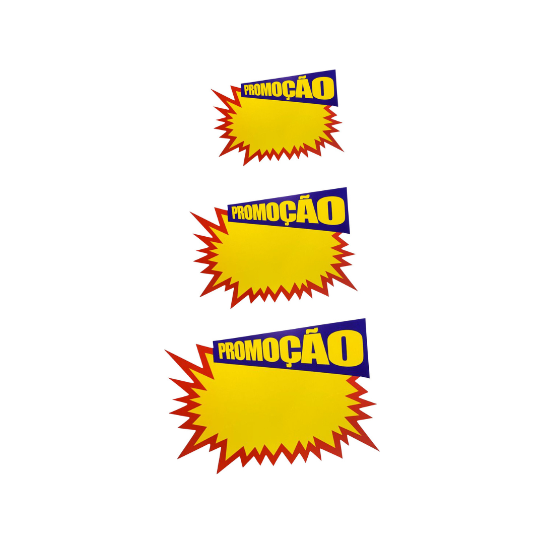 Placa De Promoção Explosão De PVC 3 Tamanhos