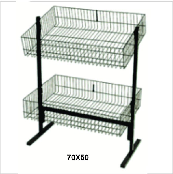 Cesto Banca de Ofertas, Duplo Aramado. 02 Cestas