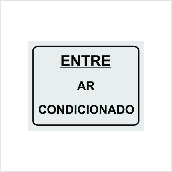 Placa PVC ´´ Ar Condicionado´´