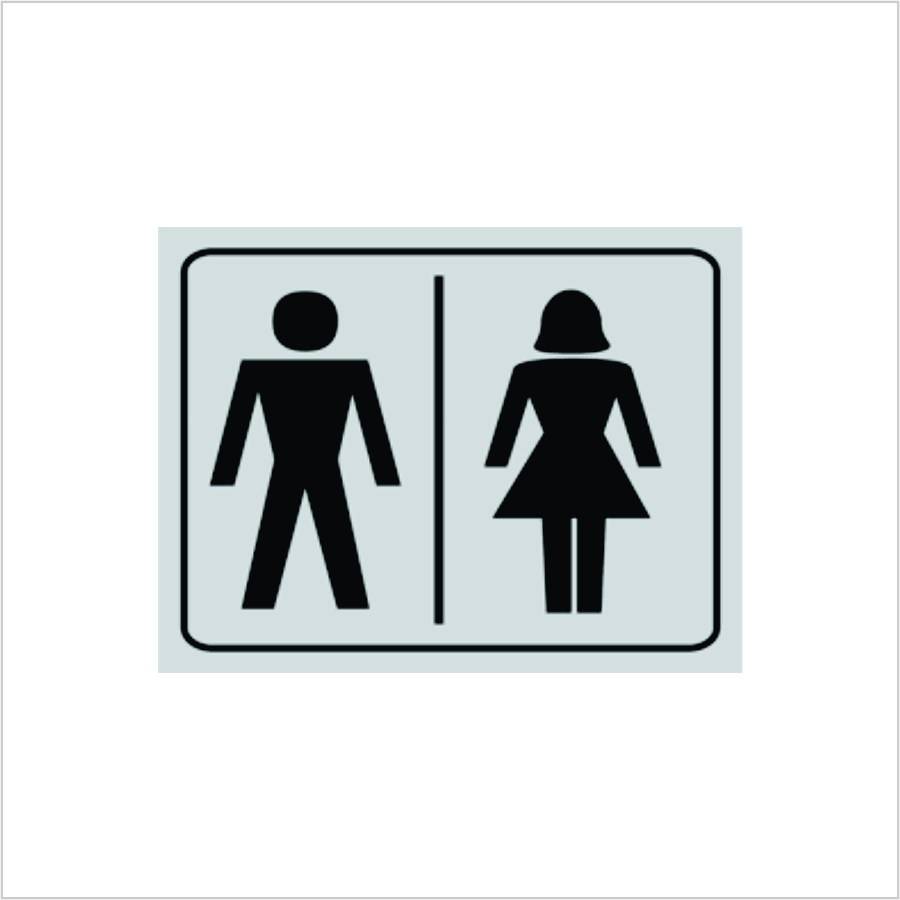 Placa PVC wc Mas/Fem