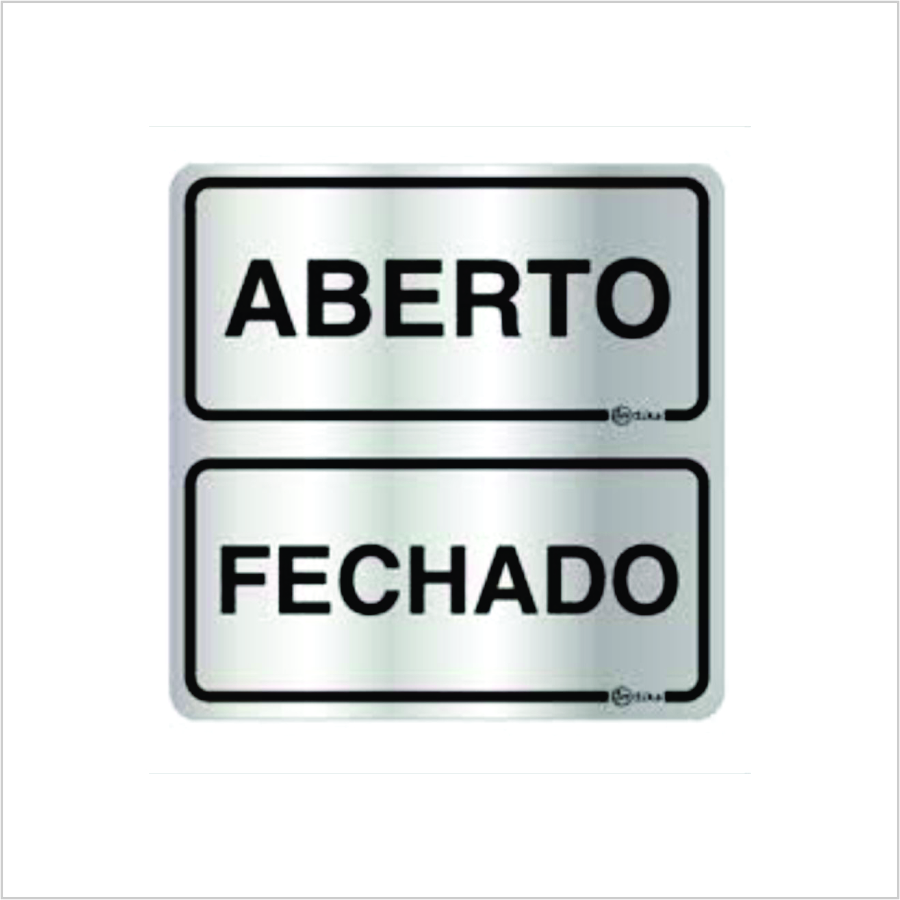 Placa PVC 2 Lados Entrada-Saída