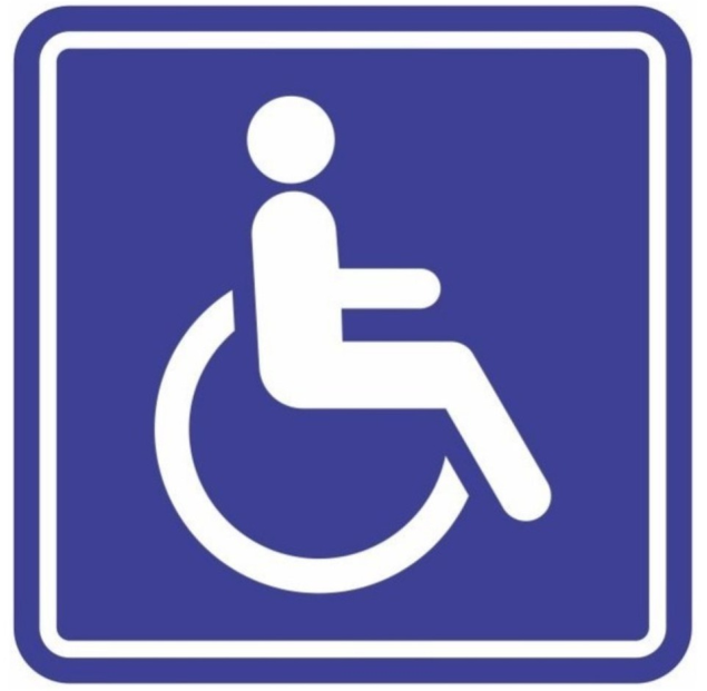 Placa PCD Sinalização Deficiente Cadeirante