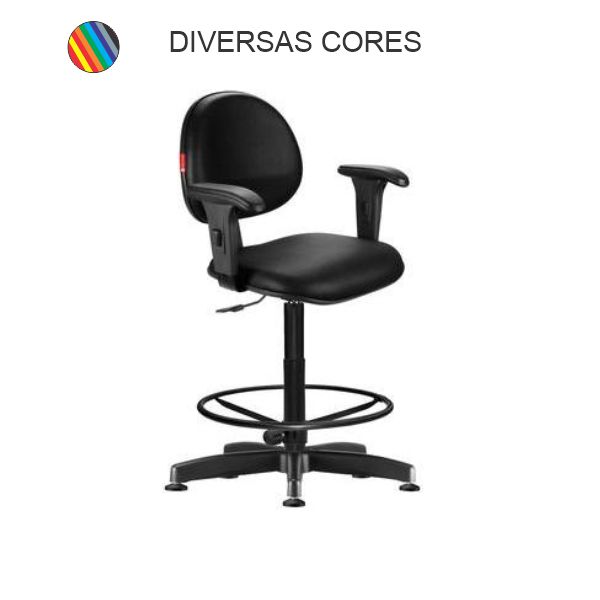 Cadeira de Caixa Modelo Executiva, sem ou com Braço