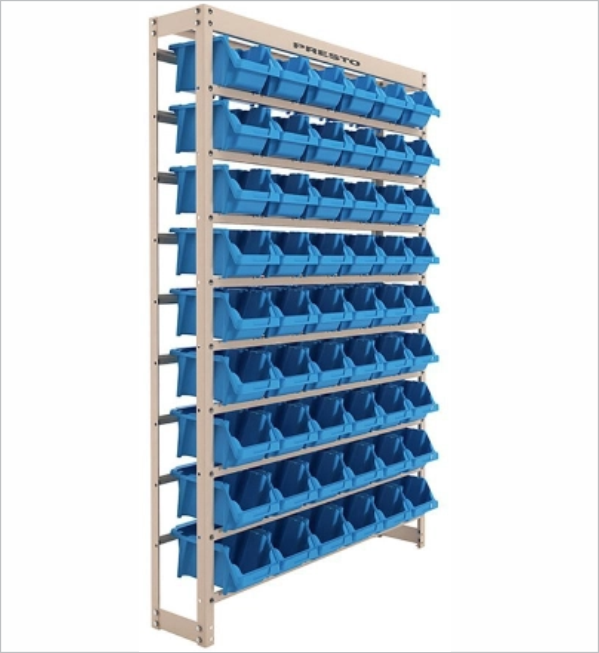 Estantes KIT BIN, completo, Estrutura e Gavetas, sob consulta